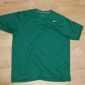 Nike work out shirt in green.